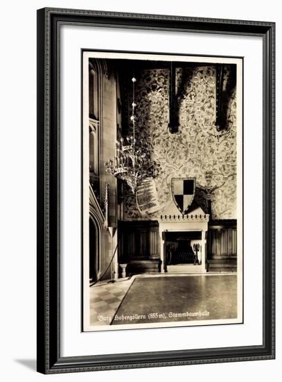 Zimmern Bisingen, Burg Hohenzollern, Stammbaumhalle-null-Framed Photographic Print
