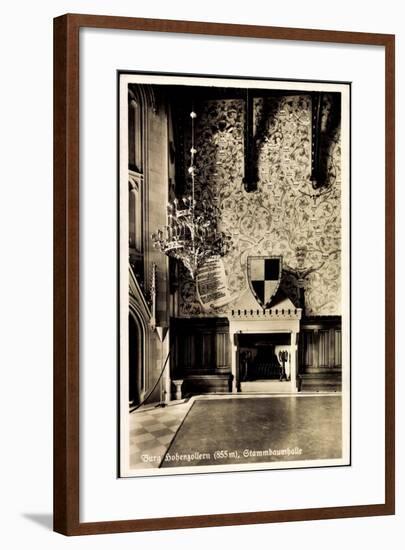 Zimmern Bisingen, Burg Hohenzollern, Stammbaumhalle-null-Framed Photographic Print