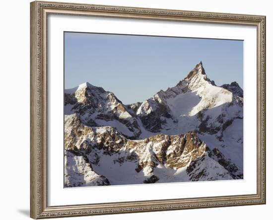 Zinalrothorn, 4221M, Mountain Scenery in Cervinia Ski Resort, Valle D'Aosta, Italian Alps-Christian Kober-Framed Photographic Print