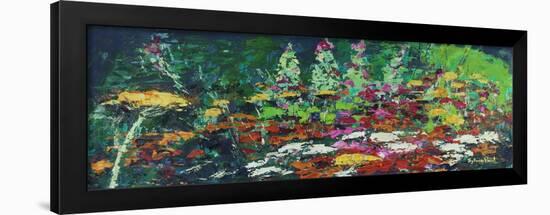 Zingy Flower Bed, 2021 (oil on canvas)-Sylvia Paul-Framed Giclee Print