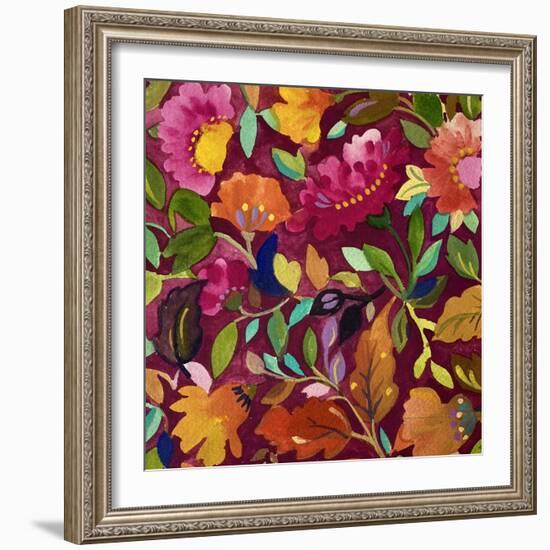 Zinnia Meadow-Kim Parker-Framed Giclee Print