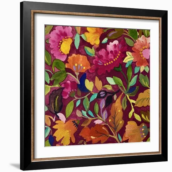 Zinnia Meadow-Kim Parker-Framed Giclee Print