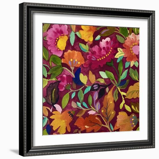 Zinnia Meadow-Kim Parker-Framed Giclee Print