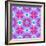 Zinnia with Orchid and Colorful Pop Floral Ornaments, Symmetric Floral Montage, Layer Work-Alaya Gadeh-Framed Photographic Print