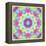 Zinnia with Orchid and Colorful Pop Floral Ornaments, Symmetric Floral Montage, Layer Work-Alaya Gadeh-Framed Premier Image Canvas