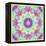 Zinnia with Orchid and Colorful Pop Floral Ornaments, Symmetric Floral Montage, Layer Work-Alaya Gadeh-Framed Premier Image Canvas