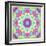 Zinnia with Orchid and Colorful Pop Floral Ornaments, Symmetric Floral Montage, Layer Work-Alaya Gadeh-Framed Photographic Print