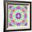 Zinnia with Orchid and Colorful Pop Floral Ornaments, Symmetric Floral Montage, Layer Work-Alaya Gadeh-Framed Photographic Print