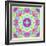 Zinnia with Orchid and Colorful Pop Floral Ornaments, Symmetric Floral Montage, Layer Work-Alaya Gadeh-Framed Photographic Print