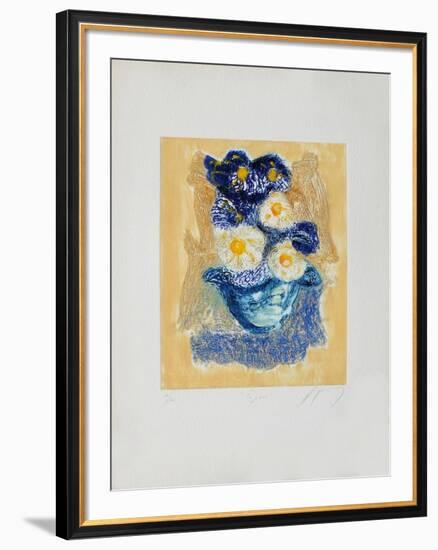 Zinnia-Jean-marie Guiny-Framed Limited Edition