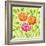 Zinnias II-Patty Young-Framed Premium Giclee Print