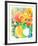 Zinnias-Ronald Julius Christensen-Framed Limited Edition