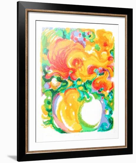 Zinnias-Ronald Julius Christensen-Framed Limited Edition