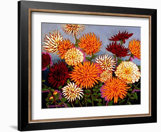 Zinnias-John Newcomb-Framed Giclee Print