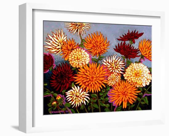 Zinnias-John Newcomb-Framed Giclee Print