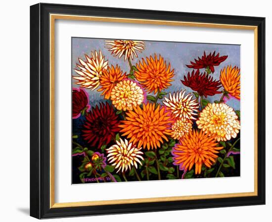 Zinnias-John Newcomb-Framed Giclee Print