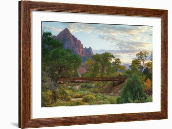 Zion Canyon Bridge-Vincent James-Framed Photographic Print