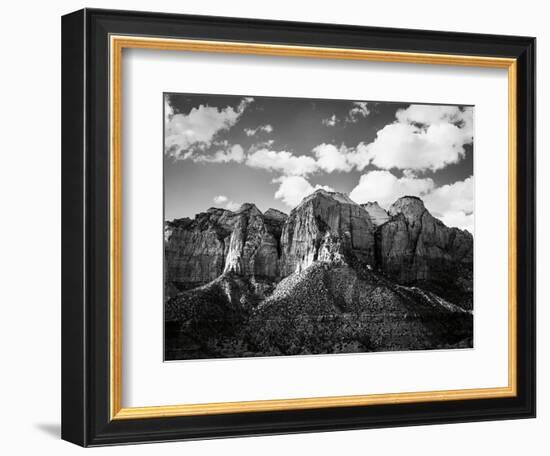 Zion Canyon I Crop-Laura Marshall-Framed Photographic Print