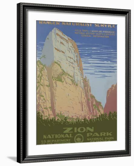 Zion National Park, c.1938-null-Framed Giclee Print