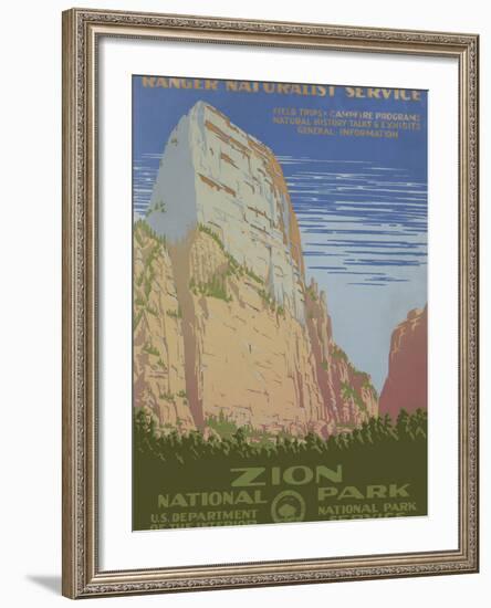 Zion National Park, c.1938-null-Framed Giclee Print