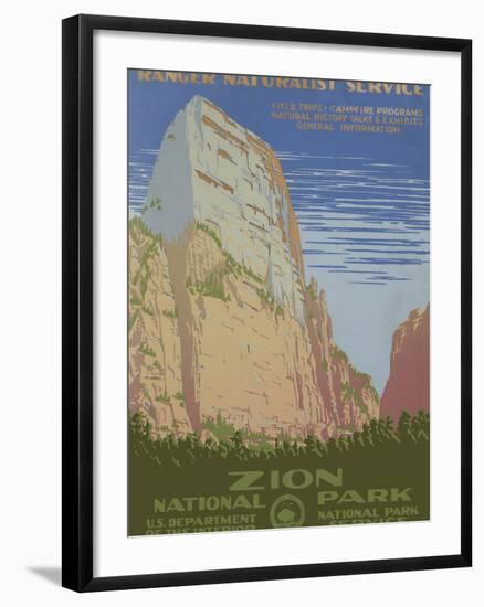 Zion National Park, c.1938-null-Framed Giclee Print