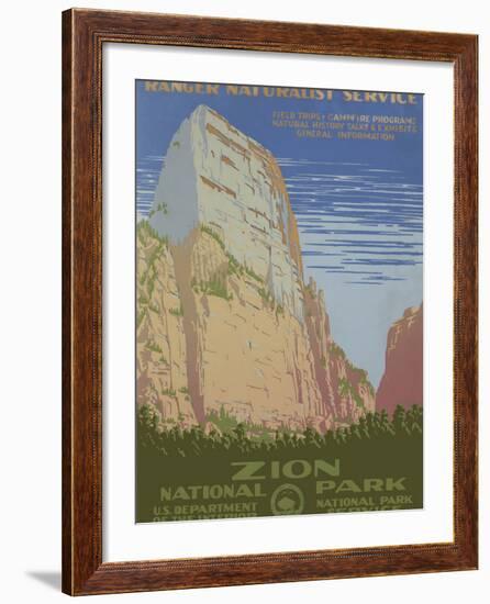 Zion National Park, c.1938-null-Framed Giclee Print