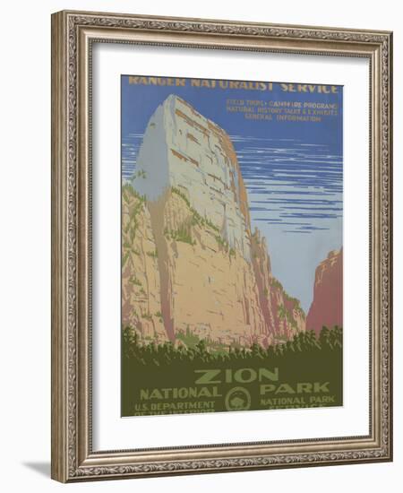 Zion National Park, c.1938-null-Framed Art Print