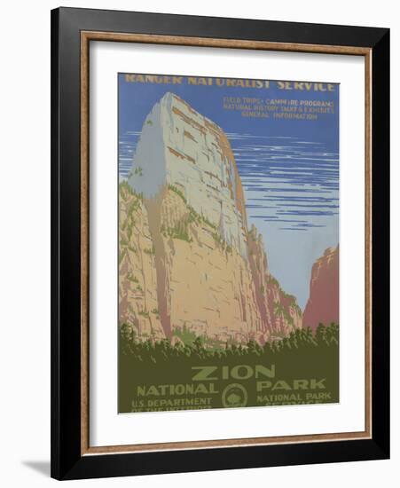 Zion National Park, c.1938-null-Framed Art Print