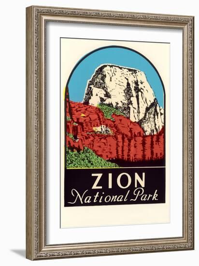 Zion National Park Decal-null-Framed Art Print