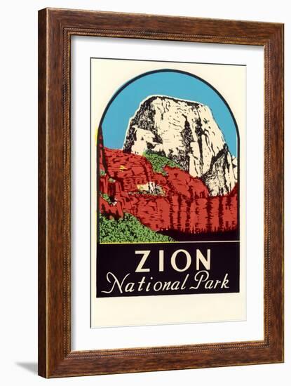 Zion National Park Decal-null-Framed Art Print