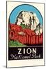 Zion National Park Decal-null-Mounted Art Print