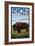 Zion National Park, UT - Bison-Lantern Press-Framed Premium Giclee Print