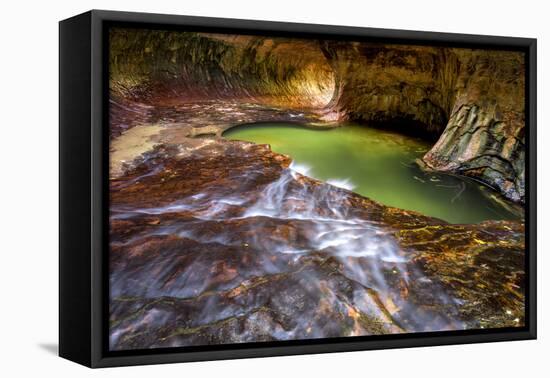 Zion National Park, Utah: The Famous Subway-Ian Shive-Framed Premier Image Canvas