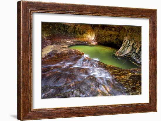 Zion National Park, Utah: The Famous Subway-Ian Shive-Framed Photographic Print