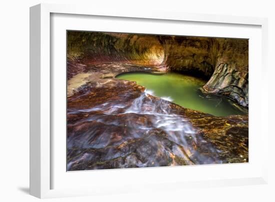 Zion National Park, Utah: The Famous Subway-Ian Shive-Framed Photographic Print