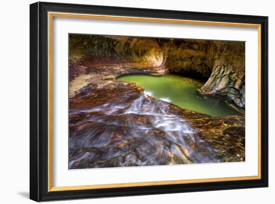 Zion National Park, Utah: The Famous Subway-Ian Shive-Framed Photographic Print