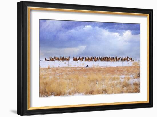 Zippy and the Elk-Chris Vest-Framed Art Print