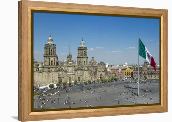 Zocalo in Mexico City-dubassy-Framed Premier Image Canvas