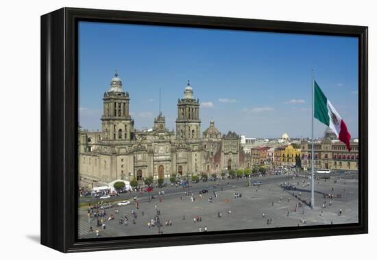 Zocalo in Mexico City-dubassy-Framed Premier Image Canvas