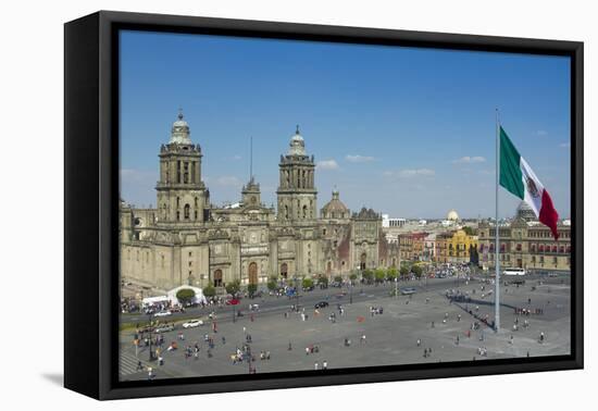 Zocalo in Mexico City-dubassy-Framed Premier Image Canvas