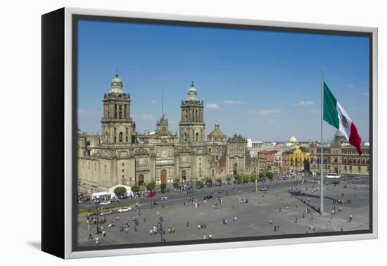 Zocalo in Mexico City-dubassy-Framed Premier Image Canvas