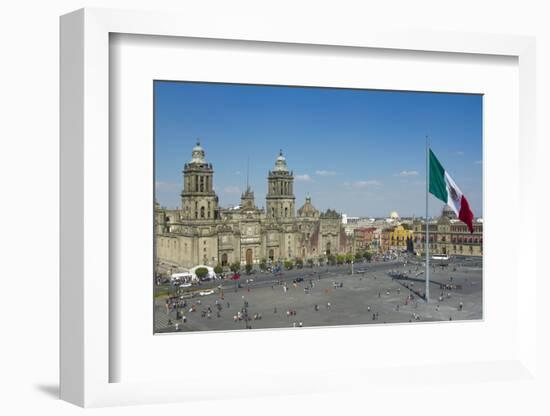 Zocalo in Mexico City-dubassy-Framed Photographic Print