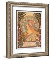 Zodiac, 1896-Alphonse Mucha-Framed Giclee Print