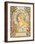 Zodiac calendar for 'La Plume', 1896 (litho)-Alphonse Marie Mucha-Framed Giclee Print