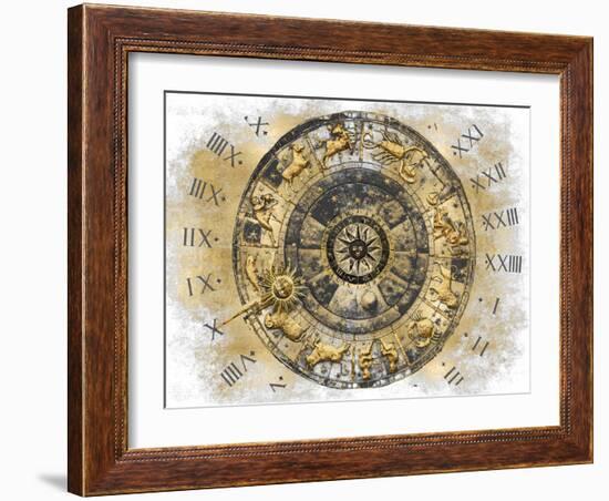 Zodiac Calendar I-Oliver Jeffries-Framed Art Print