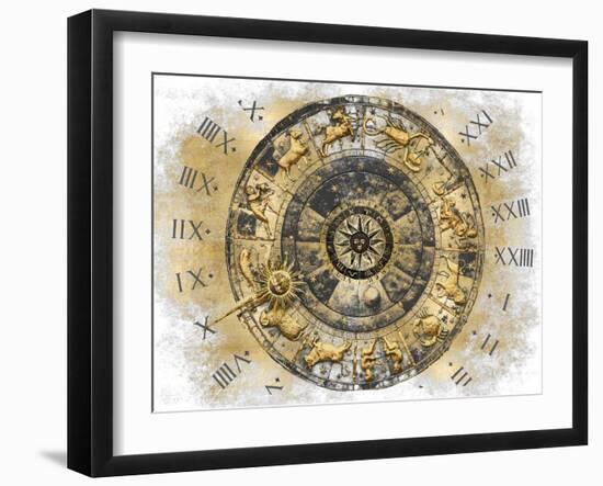 Zodiac Calendar I-Oliver Jeffries-Framed Art Print