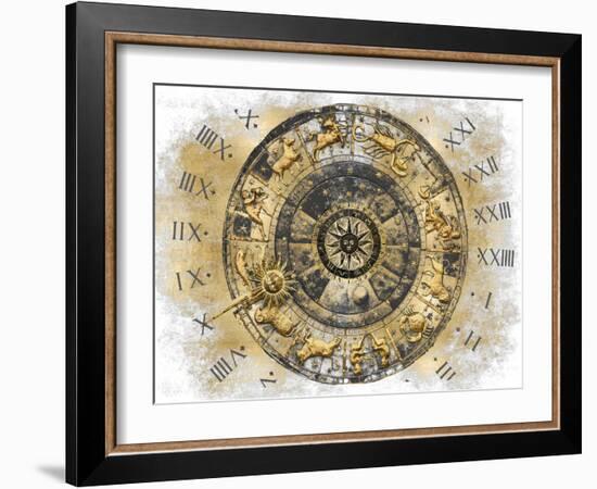 Zodiac Calendar I-Oliver Jeffries-Framed Art Print
