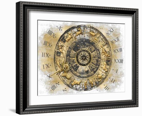 Zodiac Calendar I-Oliver Jeffries-Framed Art Print