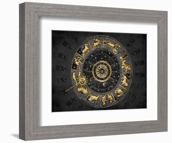 Zodiac Calendar II-Oliver Jeffries-Framed Art Print