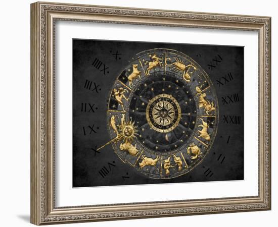 Zodiac Calendar II-Oliver Jeffries-Framed Art Print